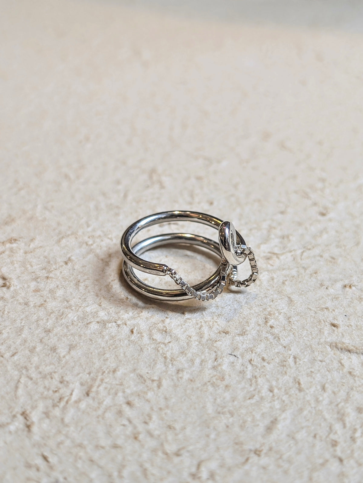 Ember Knot 925 Silver Ring