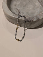 Two-Tone Heart Stainless Steel Bracelet