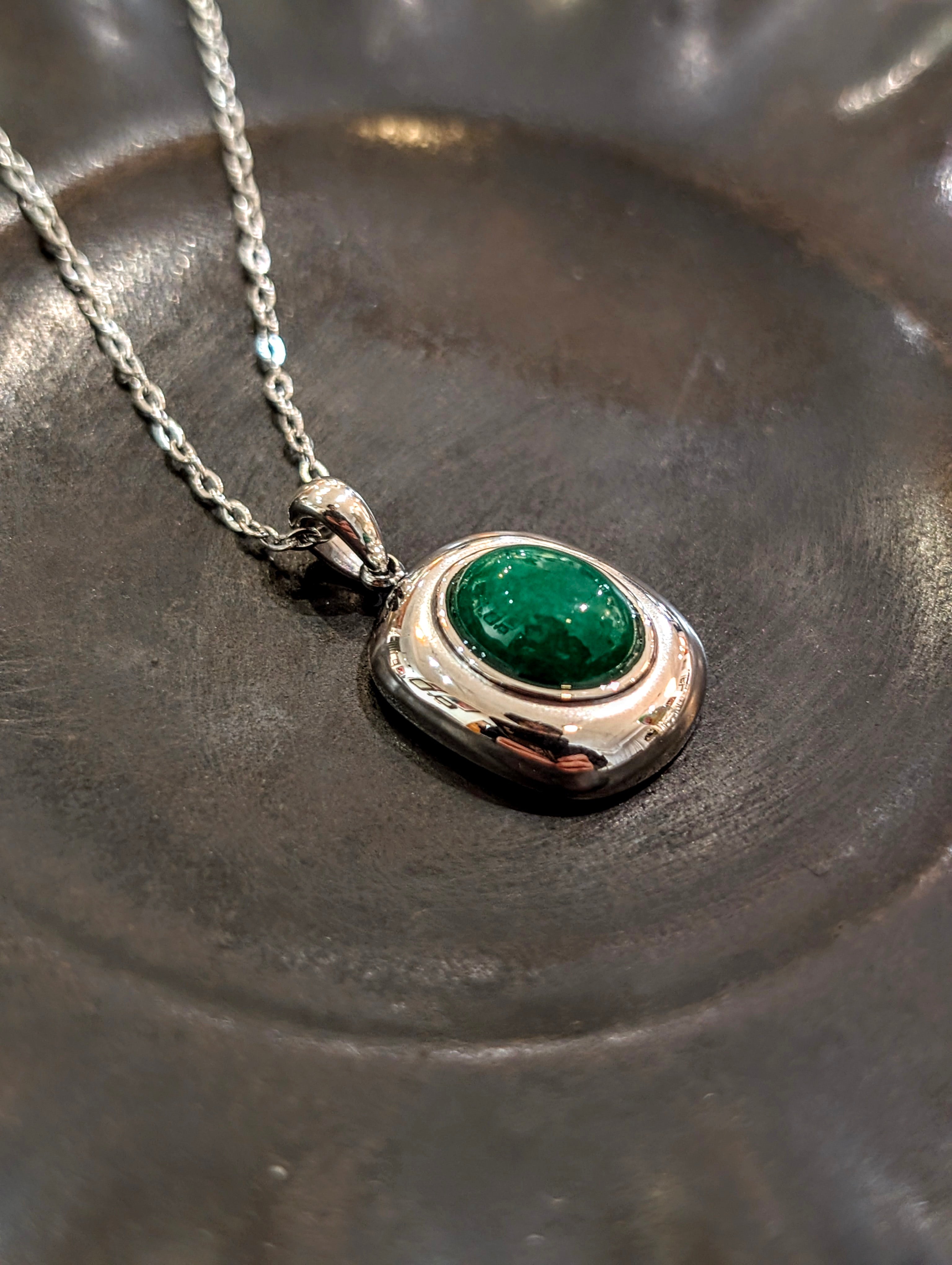 Evergreen stainless steel necklace