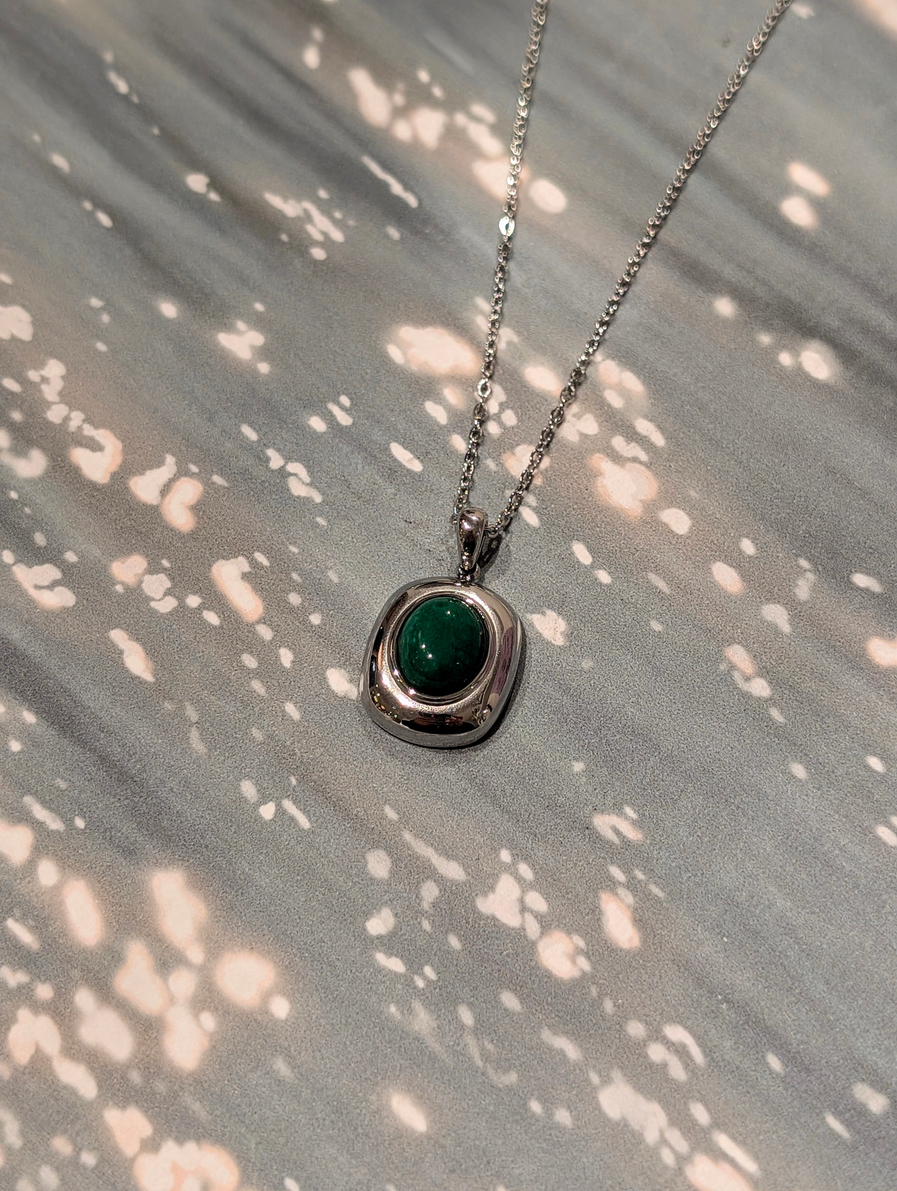 Evergreen stainless steel necklace