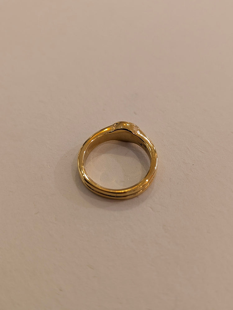 Nova pearl stainless steel ring