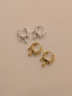 Mercury Drip Hoop Earrings