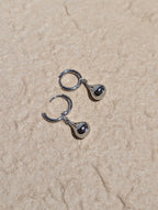 Molten Waterdrop Hoop Stainless Steel Earrings