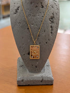 Solstice Eye Pendant Stainless Steel Necklace