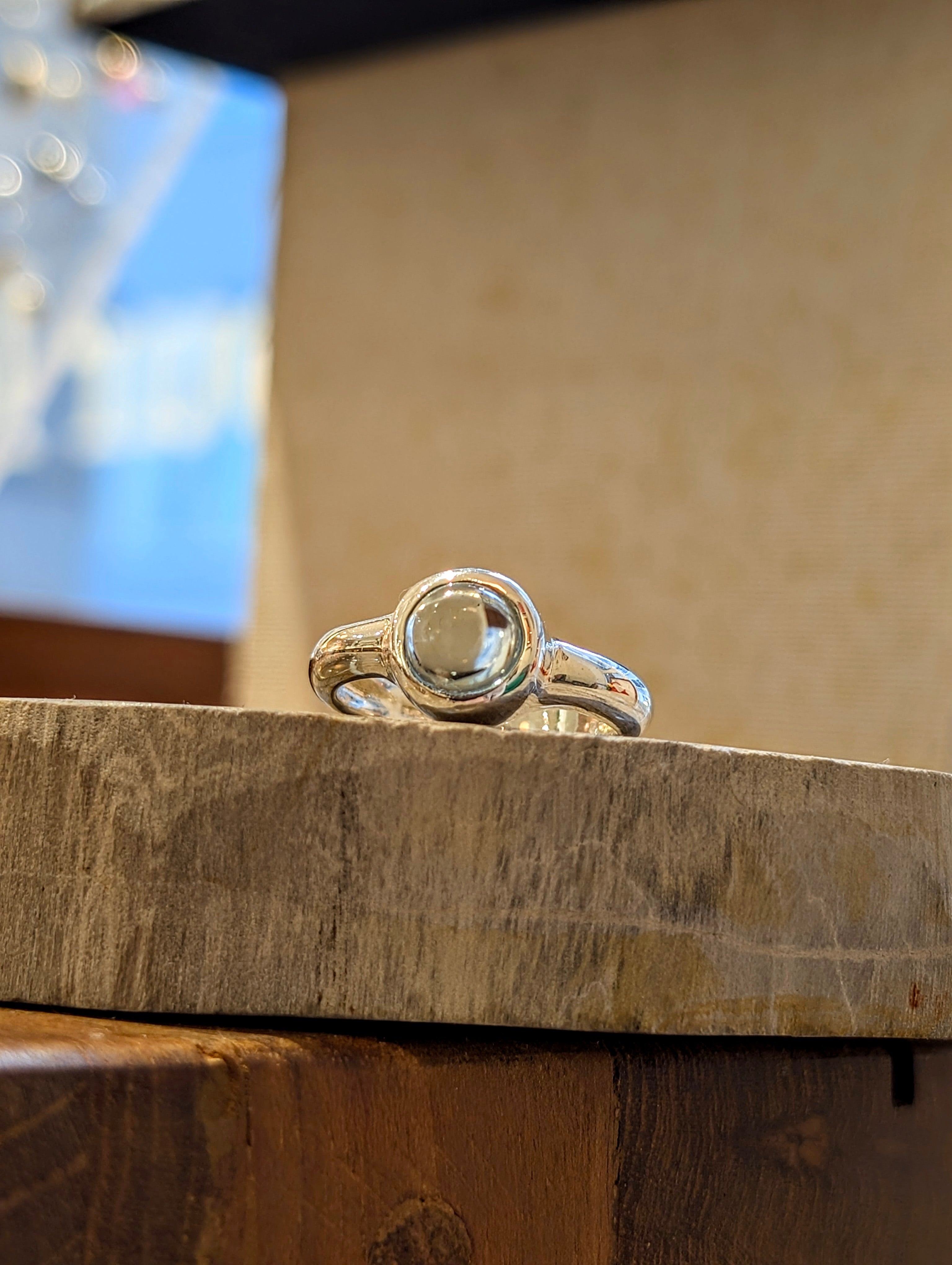 Blue Topaz 925 Silver Ring