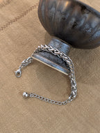 Chunky stainless steel bracelet