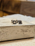 Rhombus Edge Stud Piercing surgical steel earring (1pc)