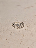 Lotus Filigree 925 Silver Ring