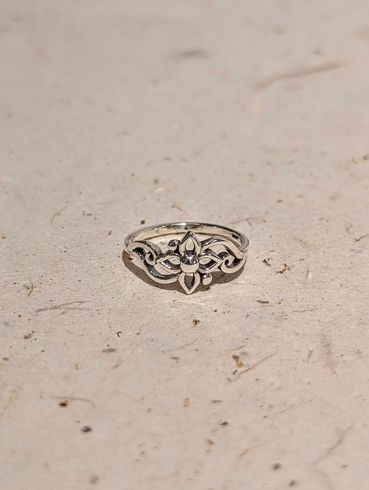 Lotus Filigree 925 Silver Ring