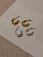 C-shape Brass Earrings