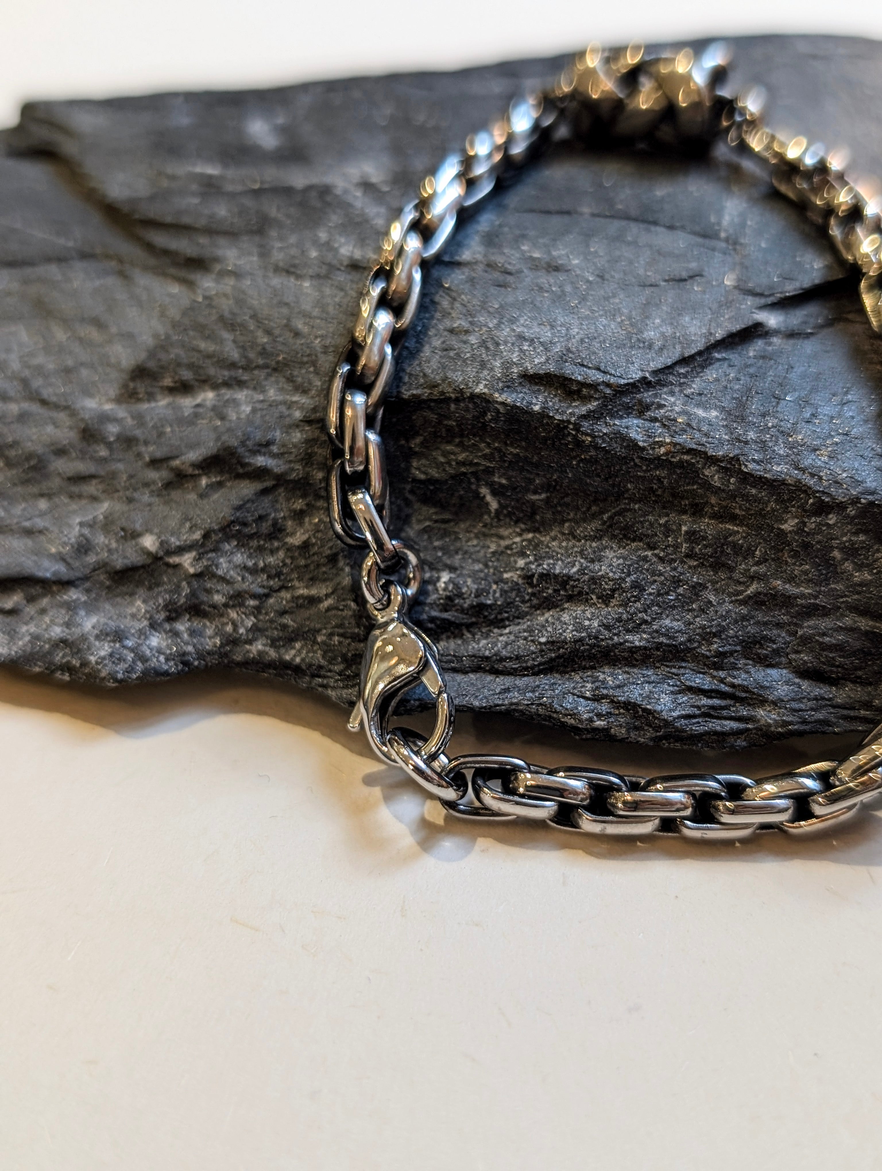 Black Chain Stainless Steel Bracelet - Men