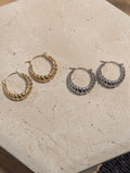 Gozo hoop stainless steel earrings