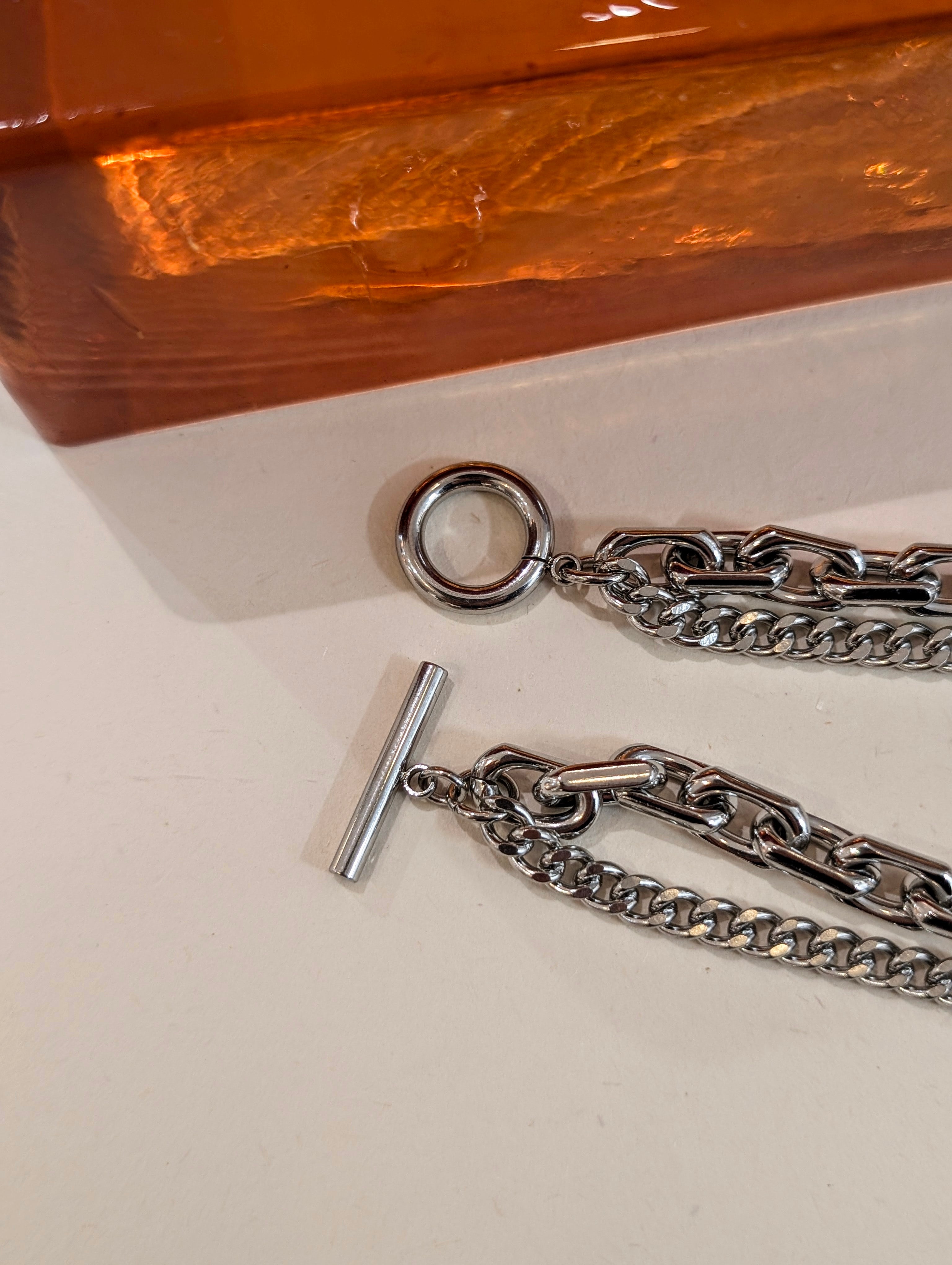 Foundry Double Link Stainless Steel Necklace