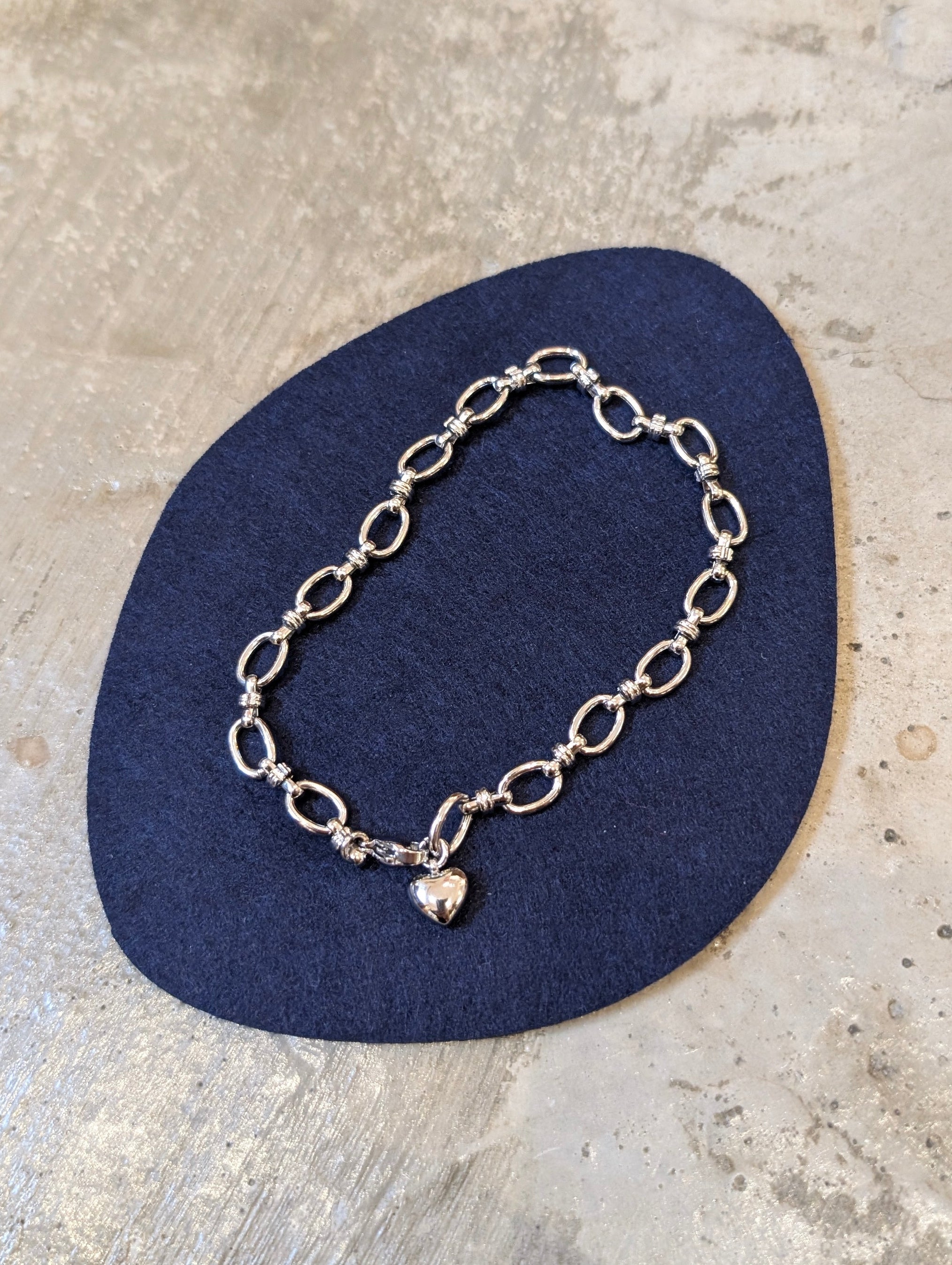 Keepsake Heart Stainless Steel Bracelet