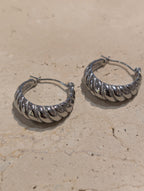 Gozo hoop stainless steel earrings