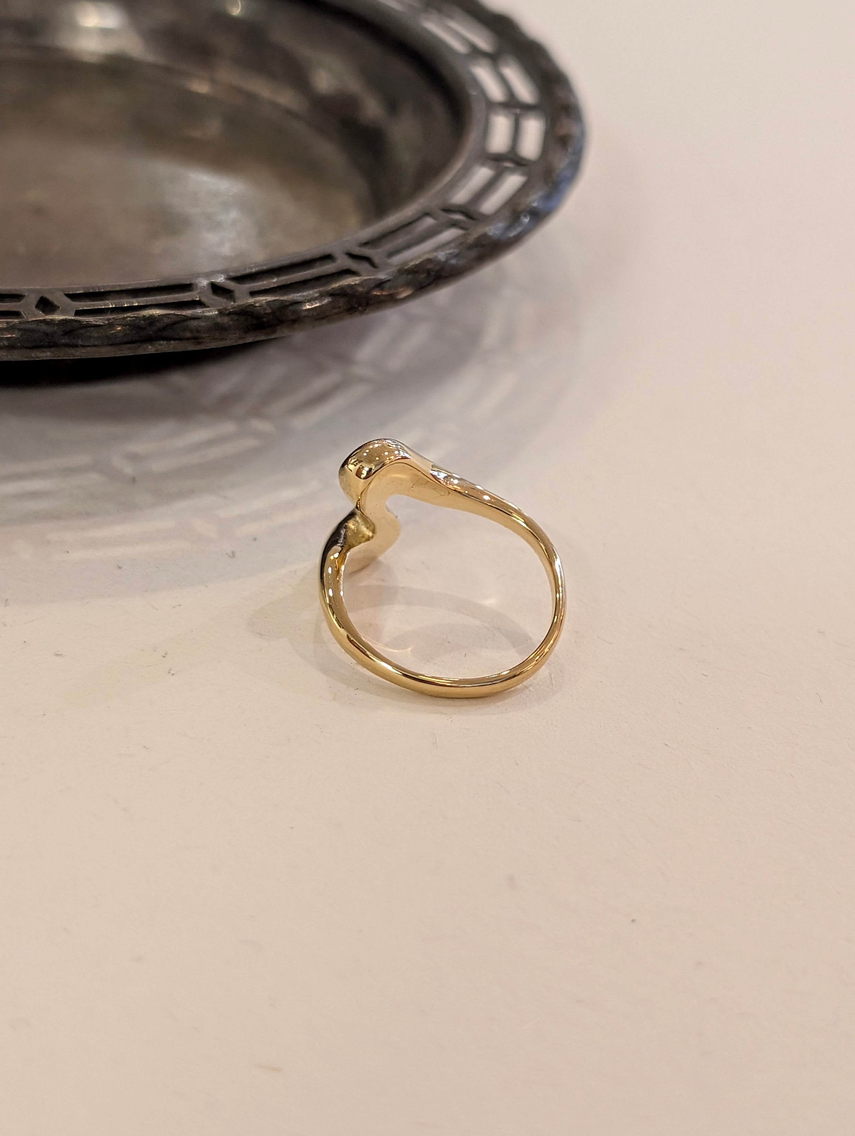 Wavelet Stainless Steel Water Resistant Ring
