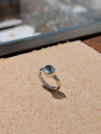 Blue Topaz 925 Silver Ring