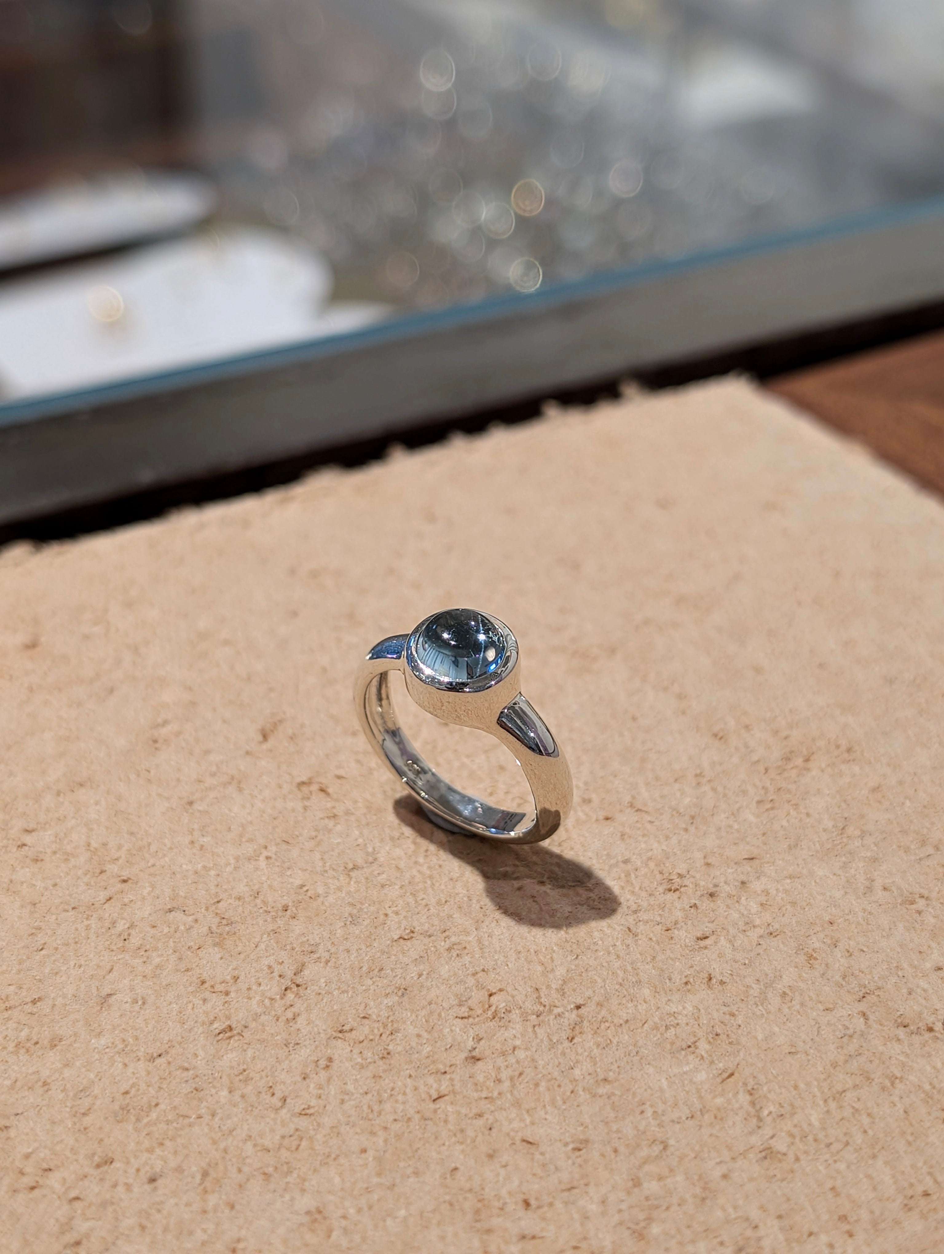 Blue Topaz 925 Silver Ring