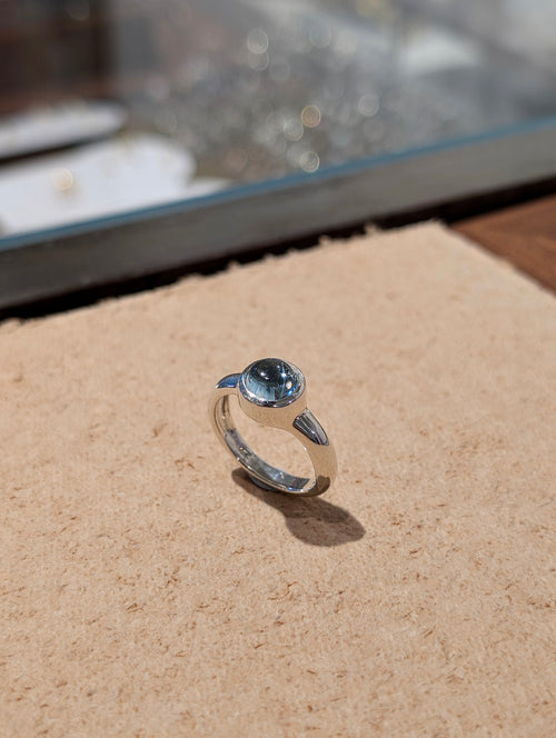Blue Topaz 925 Silver Ring