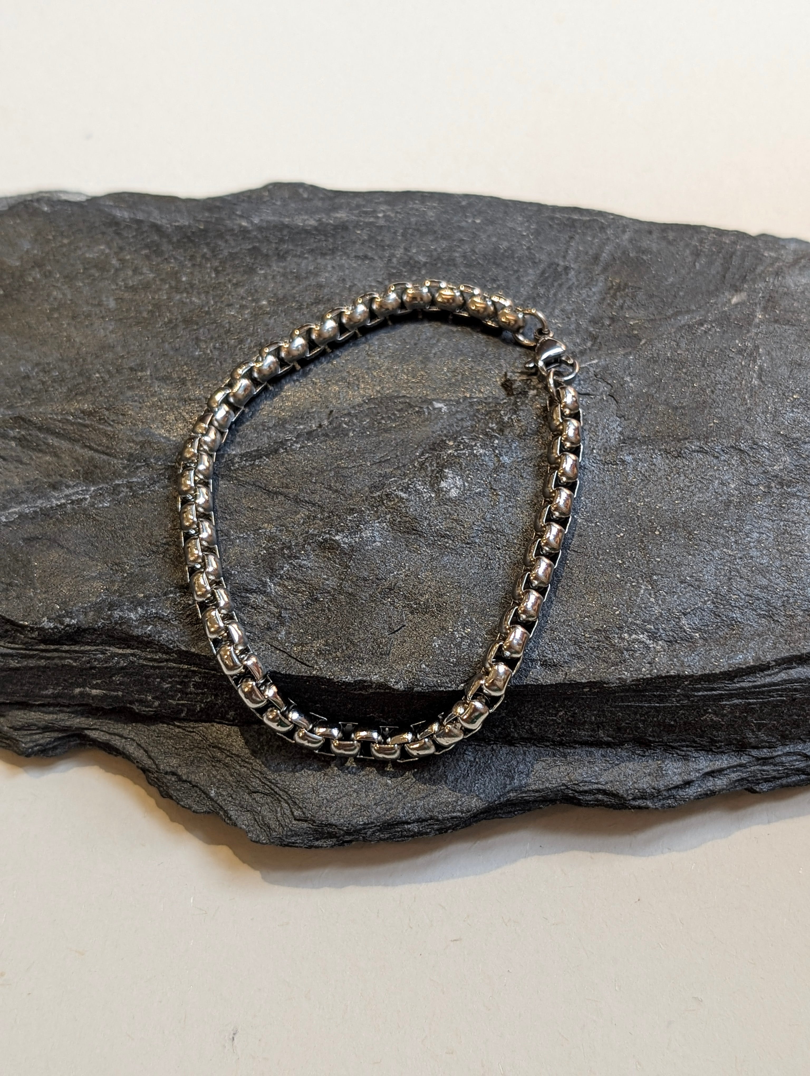 Stainless Steel Chain Bracelet - Men