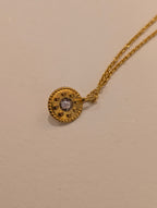 24k golden plated brass necklace