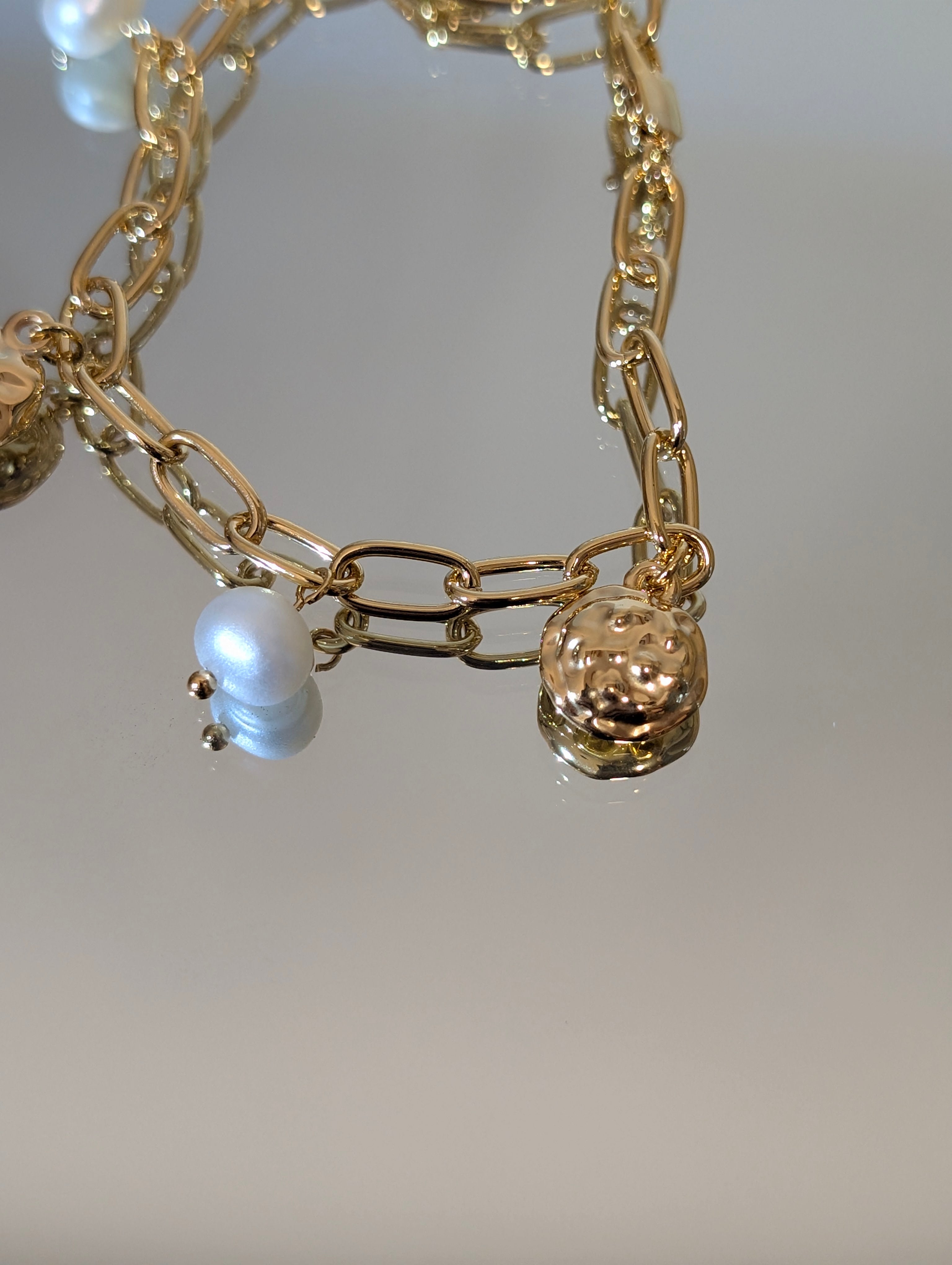 Celestial Tide Brass Bracelet