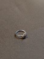 Knot 925 silver pinky ring