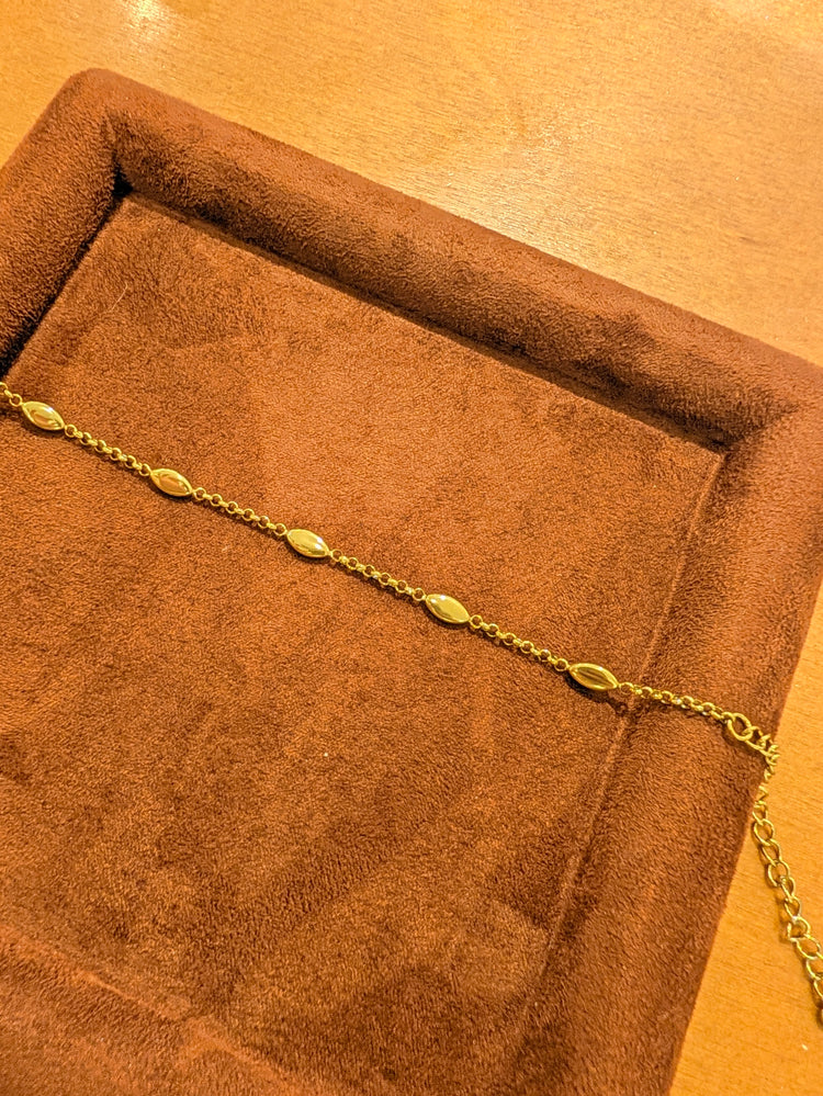 Marquise Accent Chain Stainless Steel Bracelet