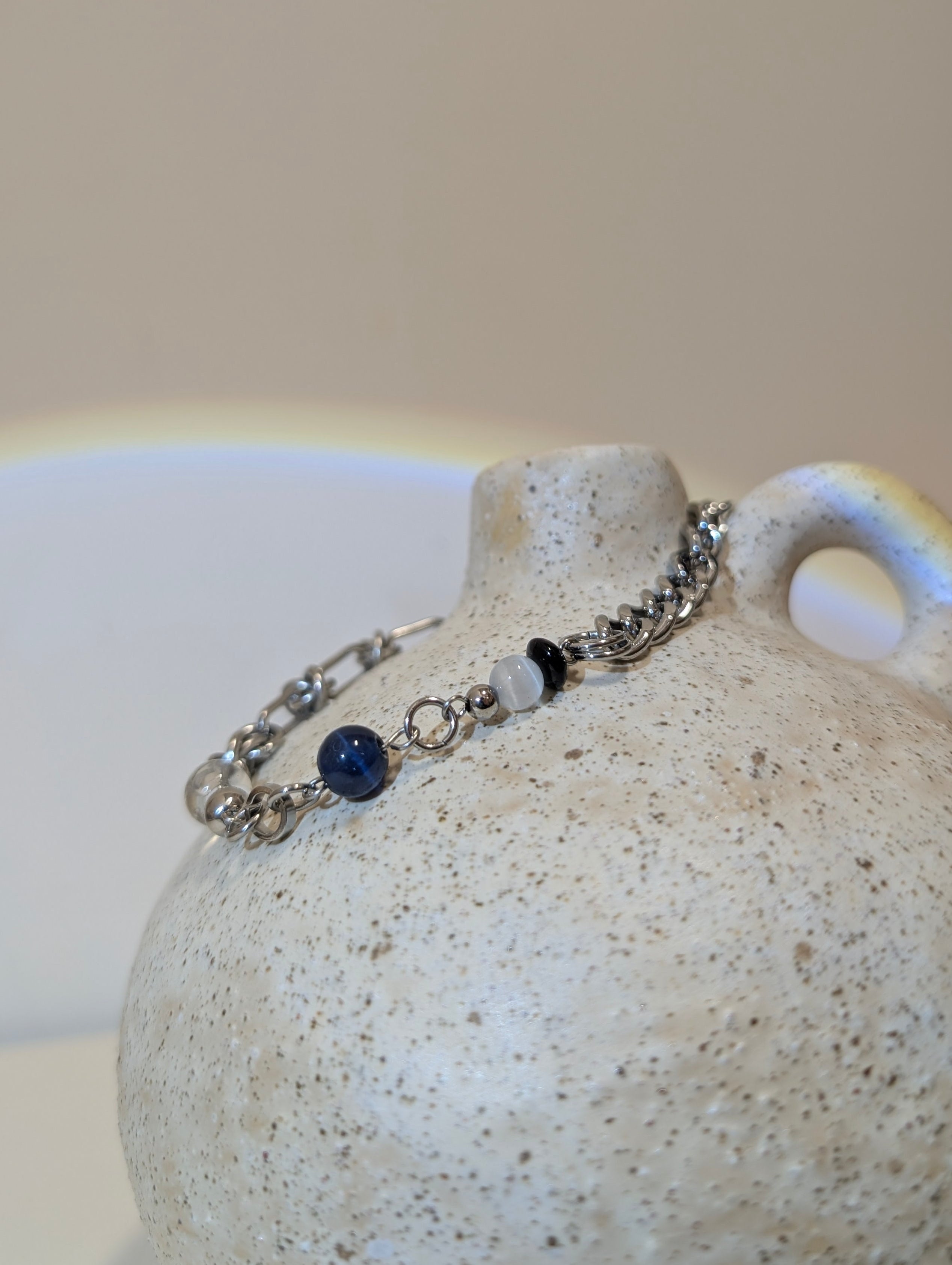 Paradigm Mixed-Link Stainless Steel Bracelet