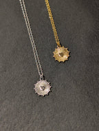 Sunburst Heart Necklace