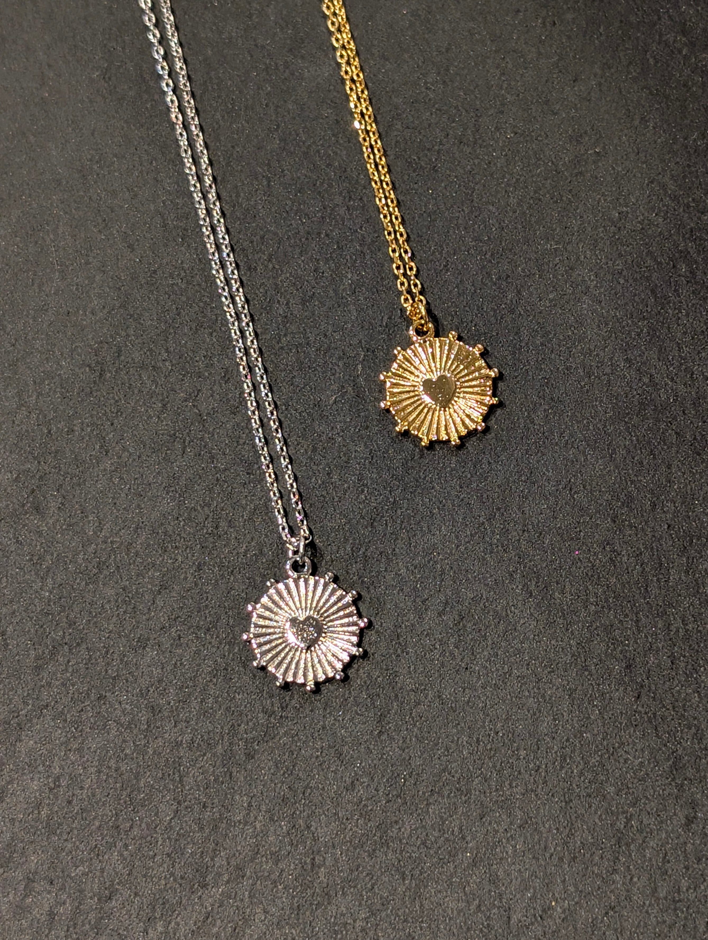 Sunburst Heart Necklace