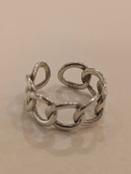 Interlock 925 silver ring