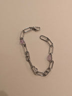 Interlock stainless steel bracelet