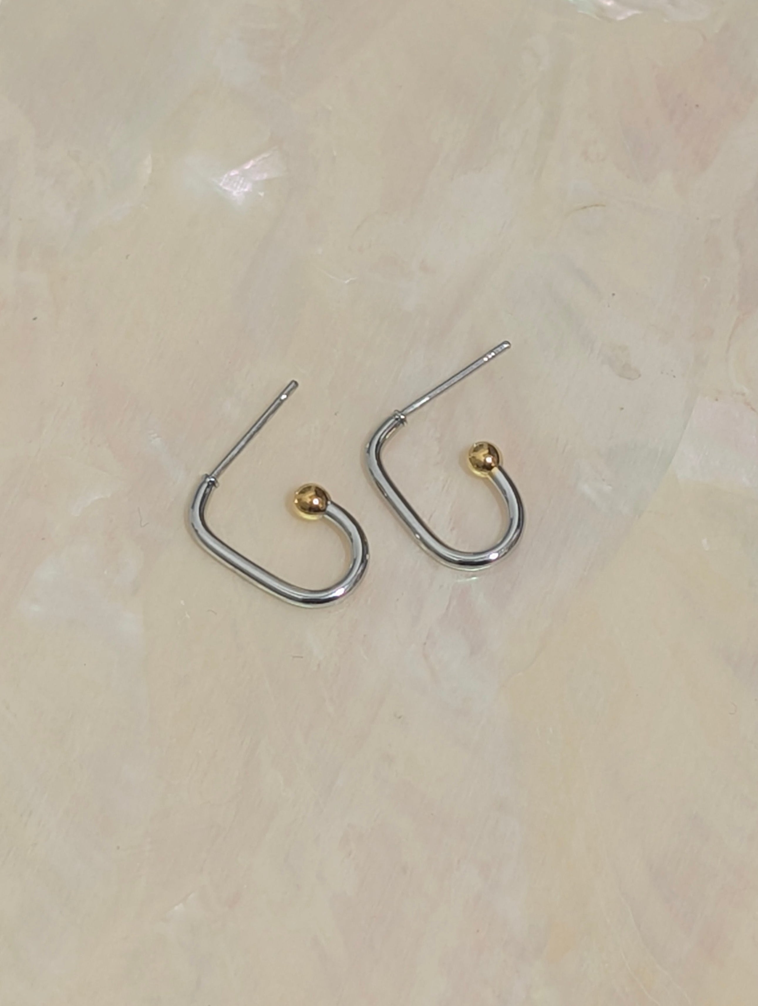 Mix tone earrings
