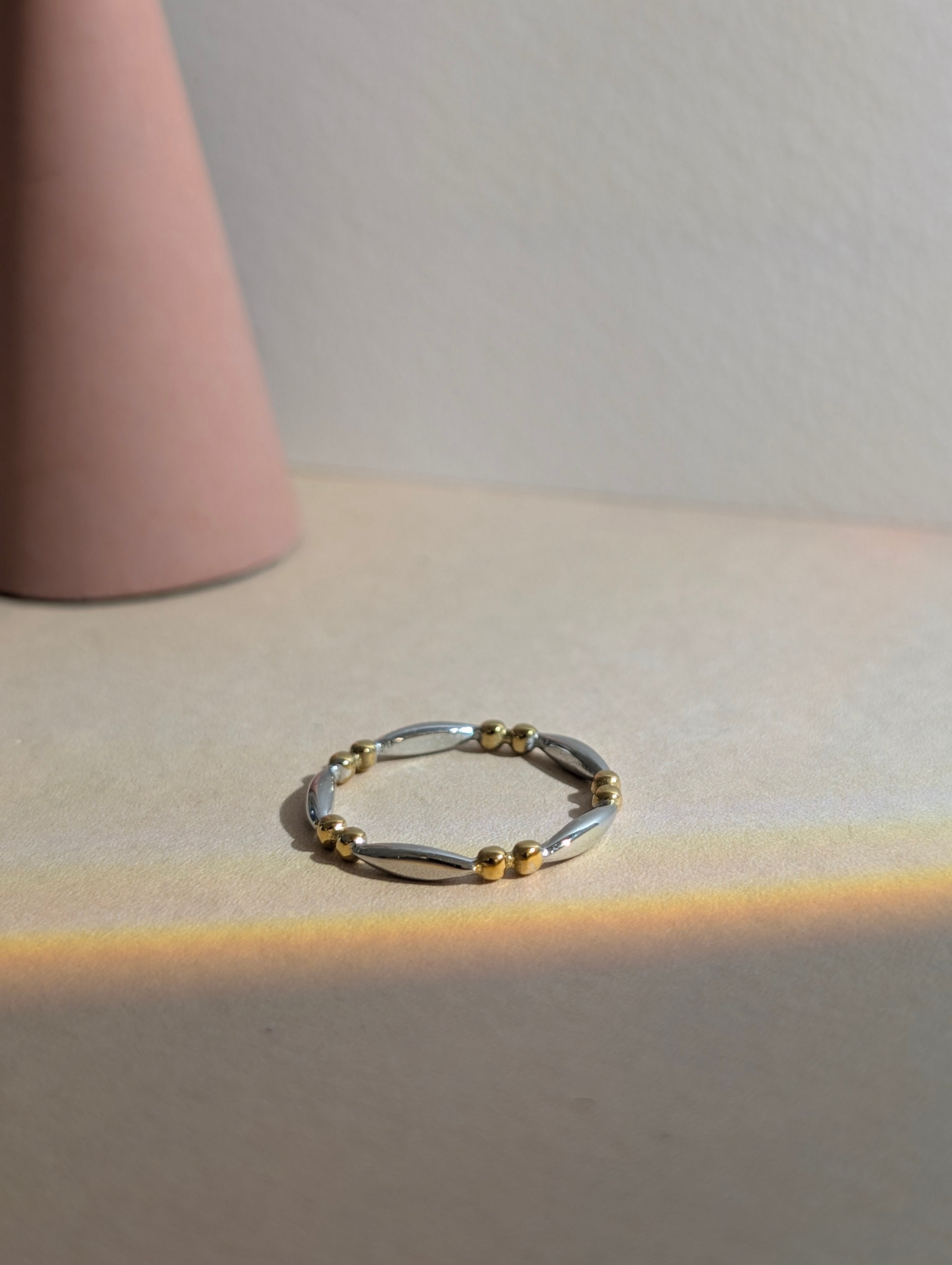 Mix colour stainless steel ring