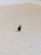 Teardrop Inlay Surgical Steel Stud Piercing Earring (1pc)