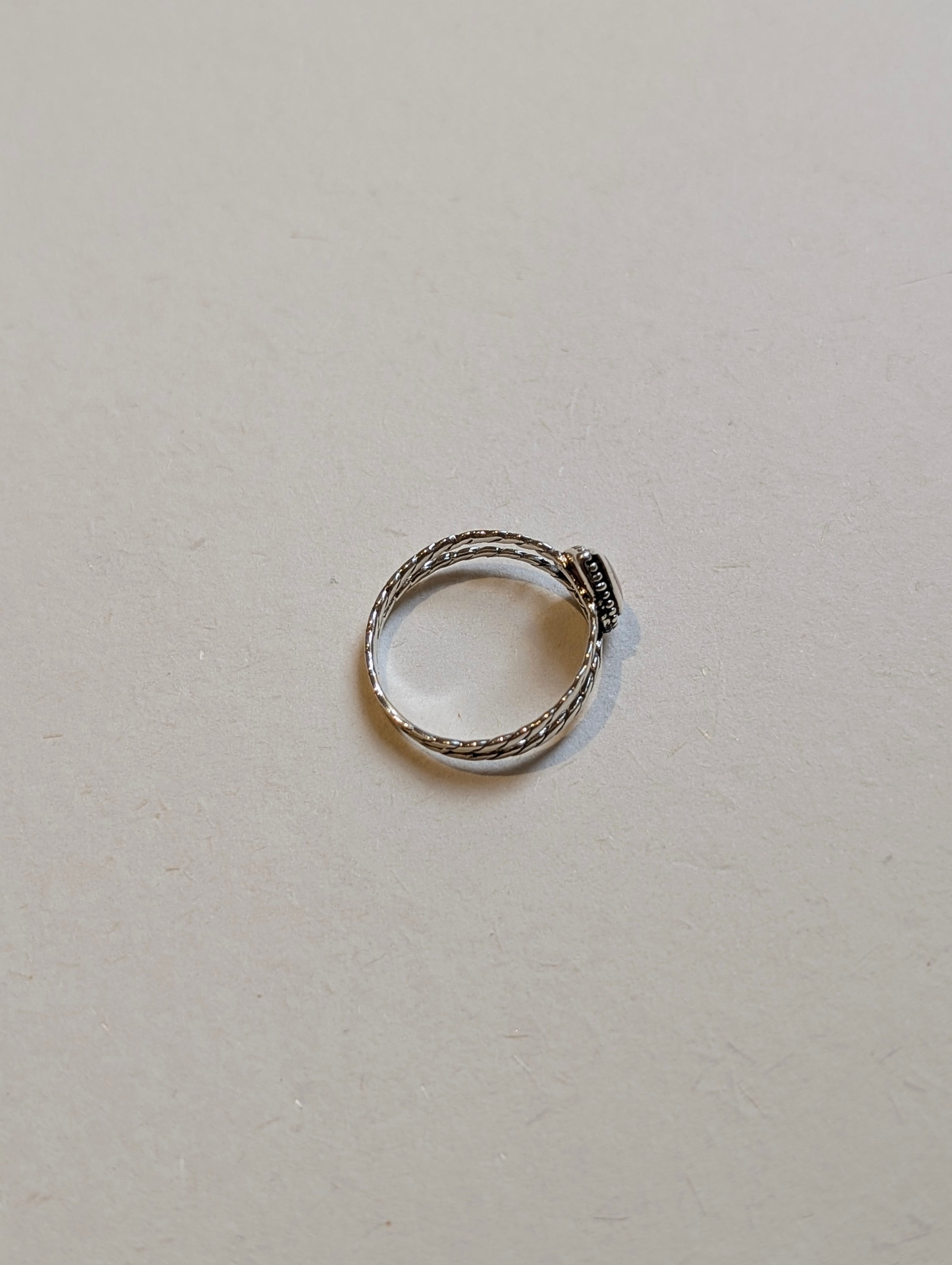 Pink mother pearl 925 silver ring