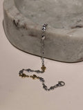Two-Tone Heart Stainless Steel Bracelet
