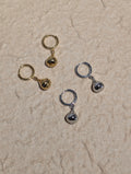 Molten Waterdrop Hoop Stainless Steel Earrings