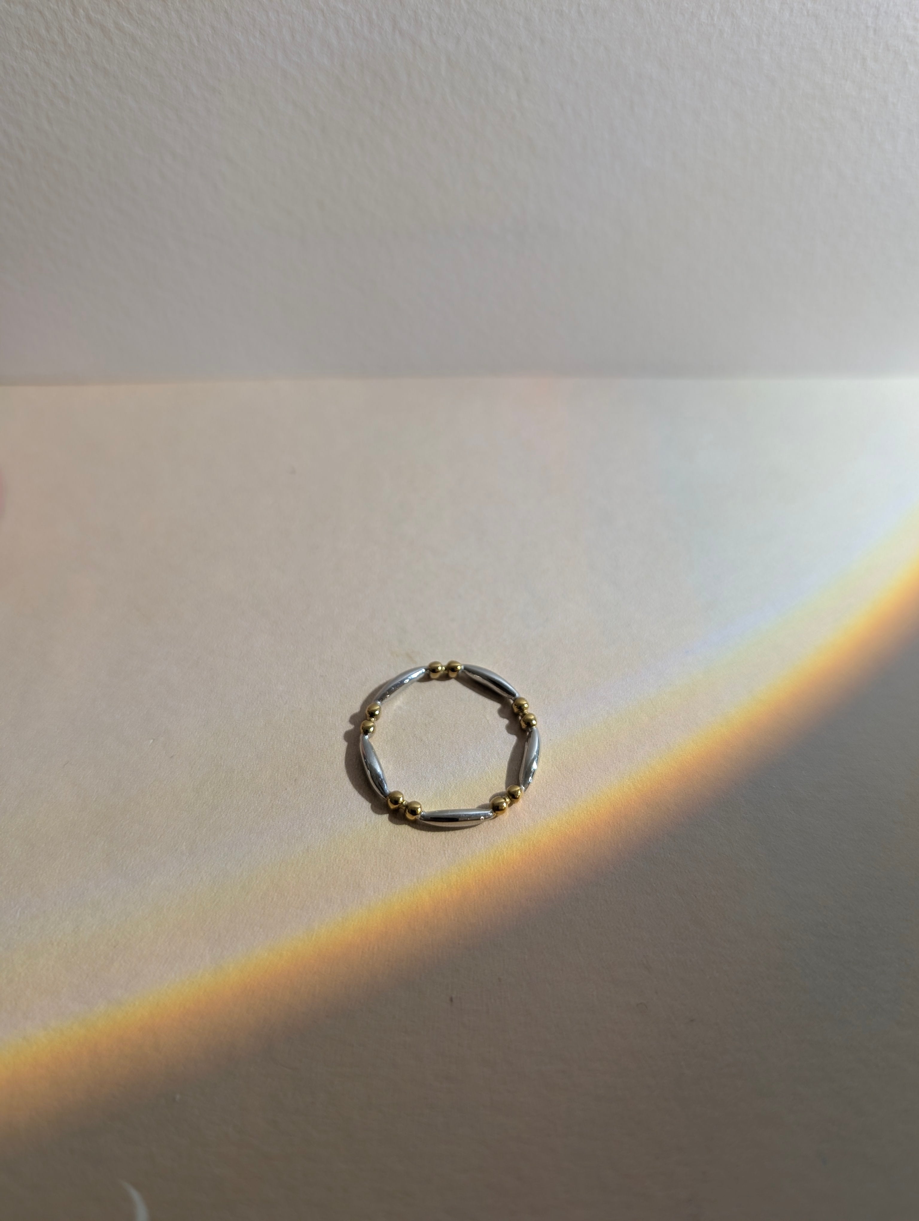 Mix colour stainless steel ring