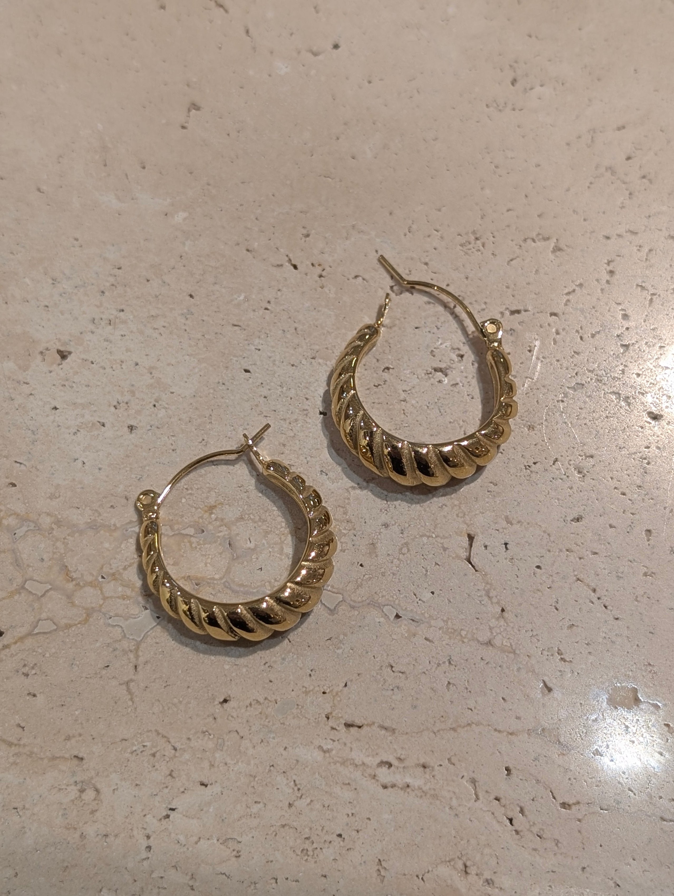 Gozo hoop stainless steel earrings