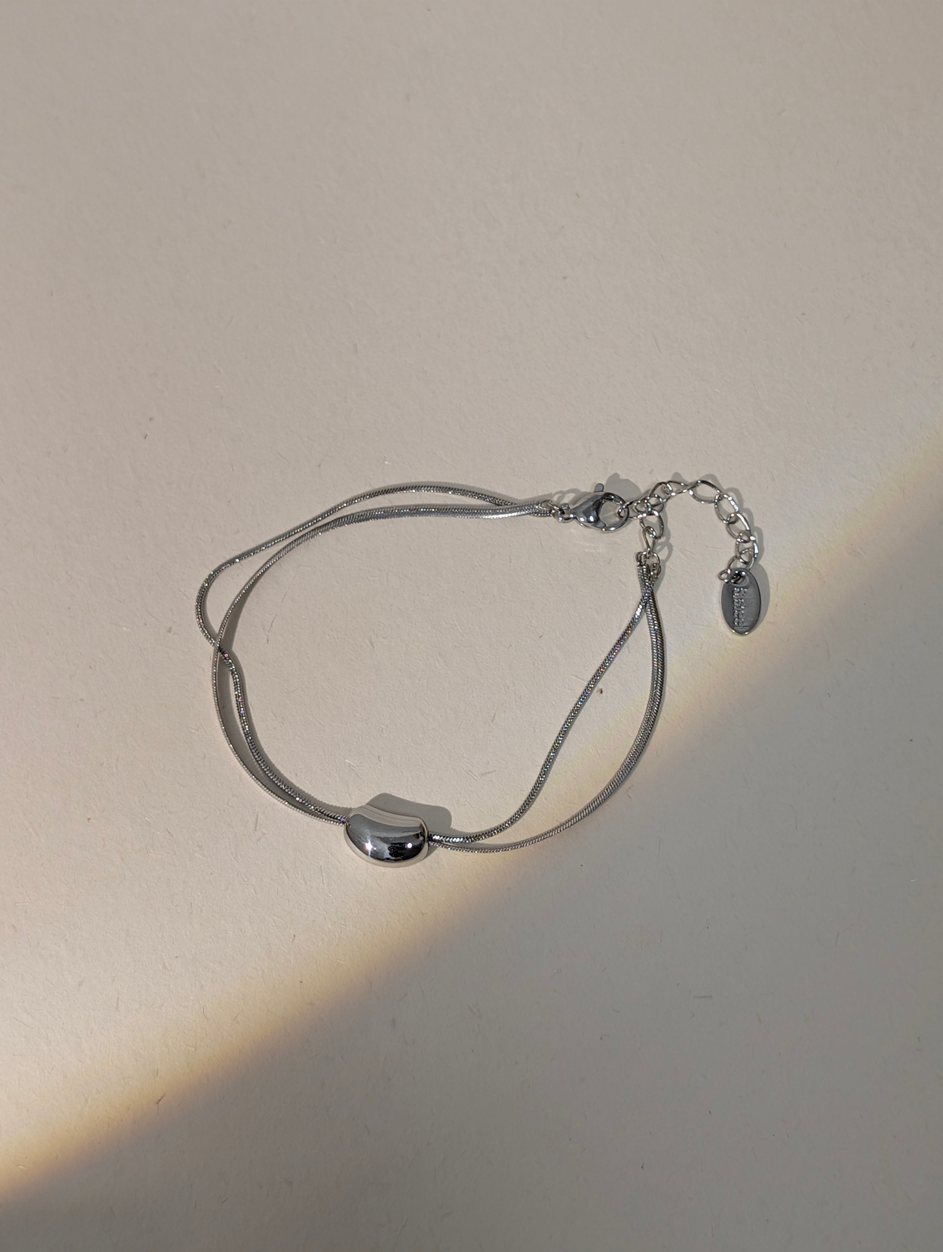 Luna bean stainless steel bracelet
