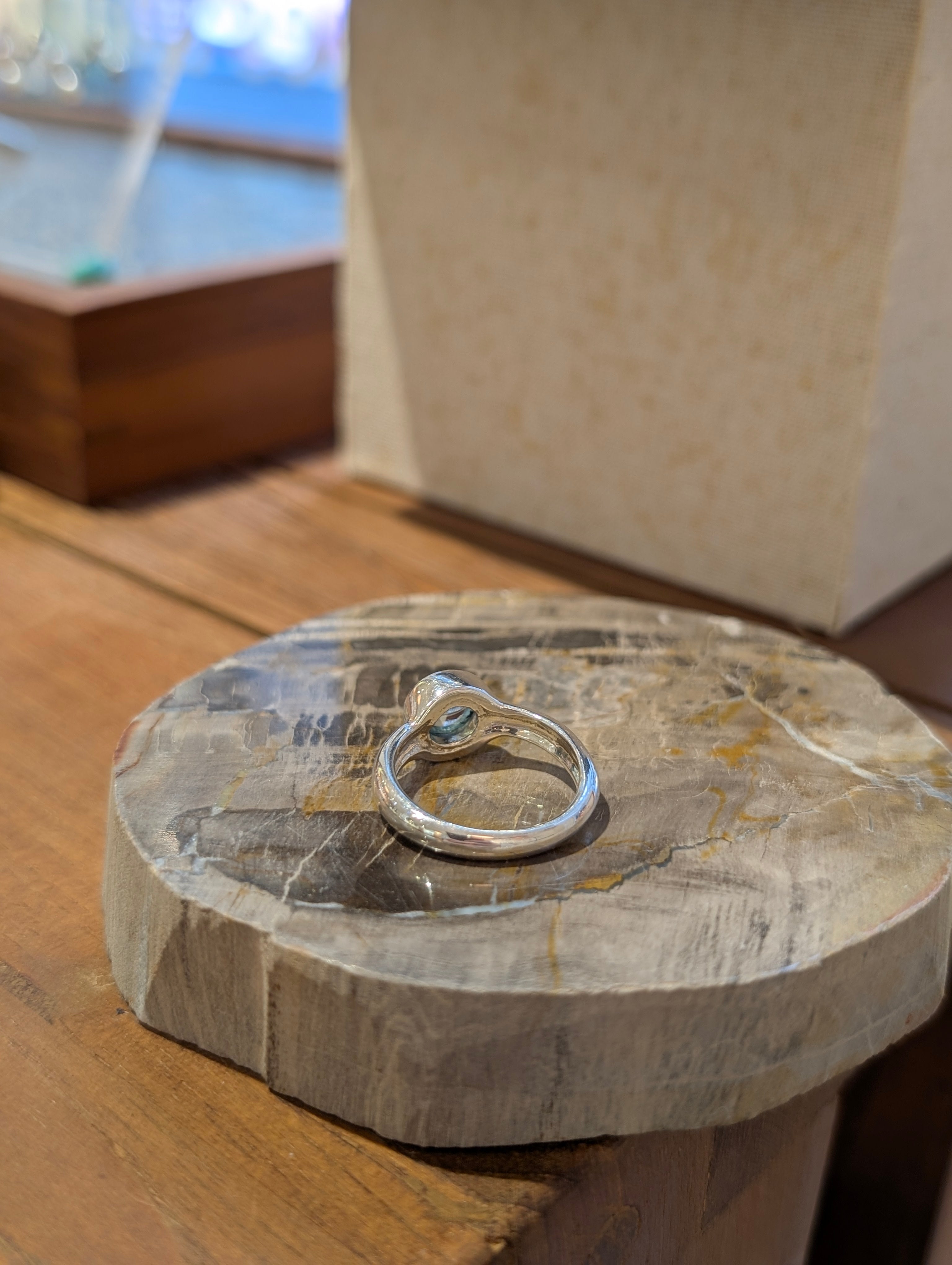 Blue Topaz 925 Silver Ring