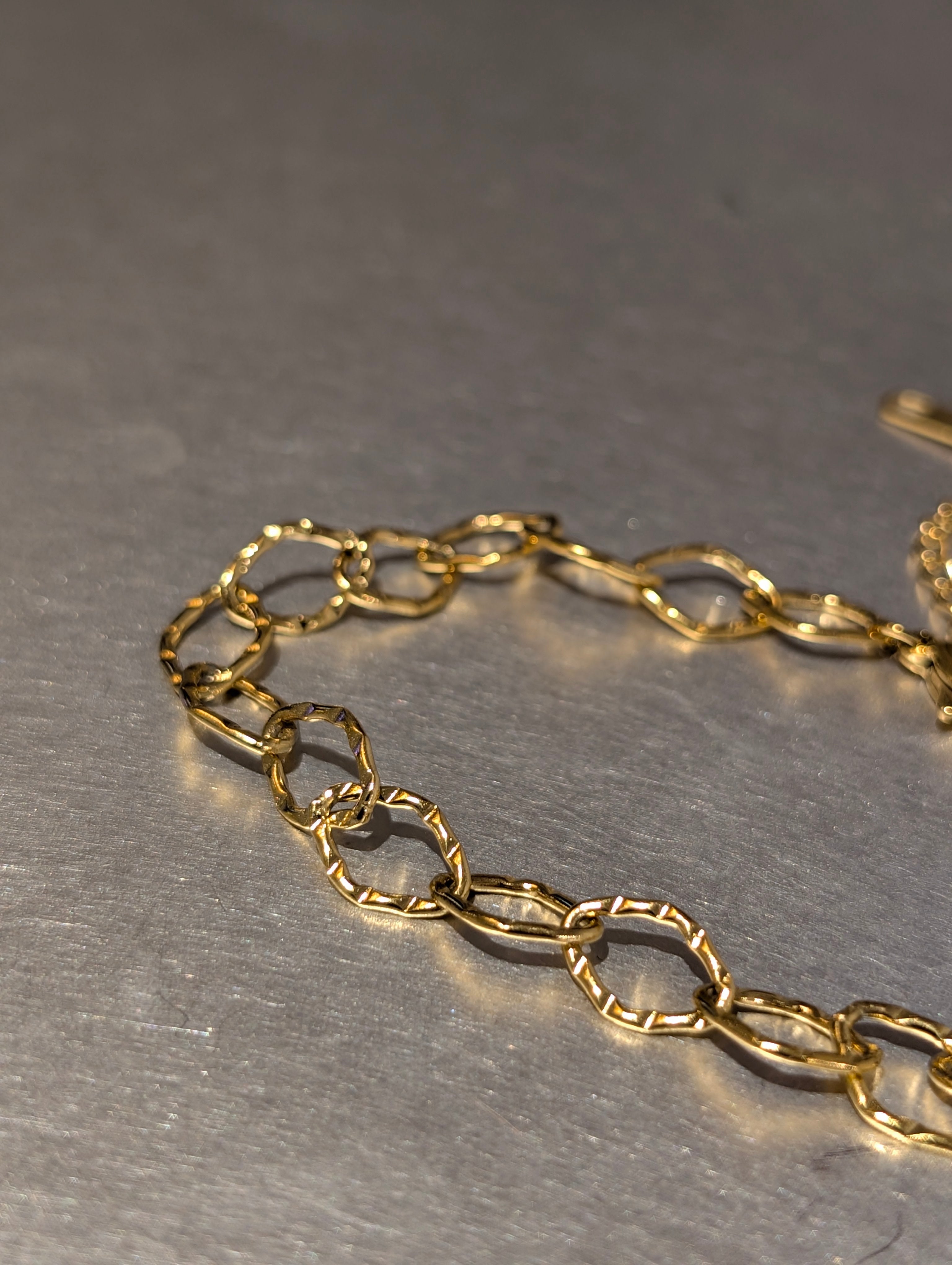 Interlock stainless steel bracelet