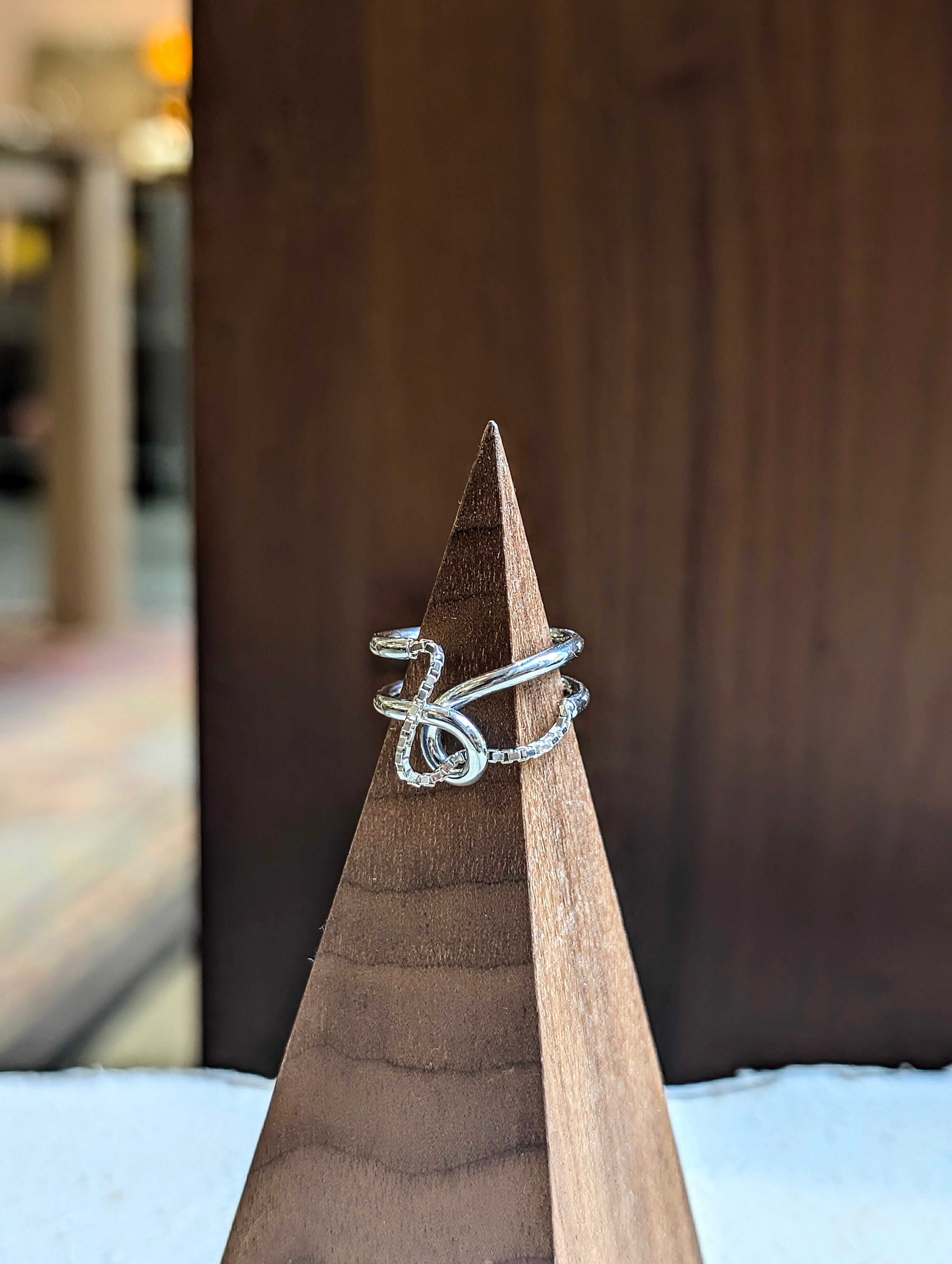 Ember Knot 925 Silver Ring