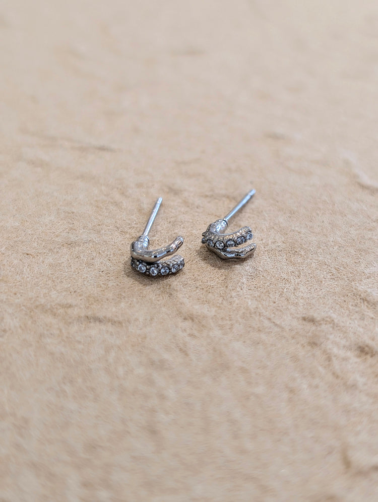 Mini stud stainless earrings