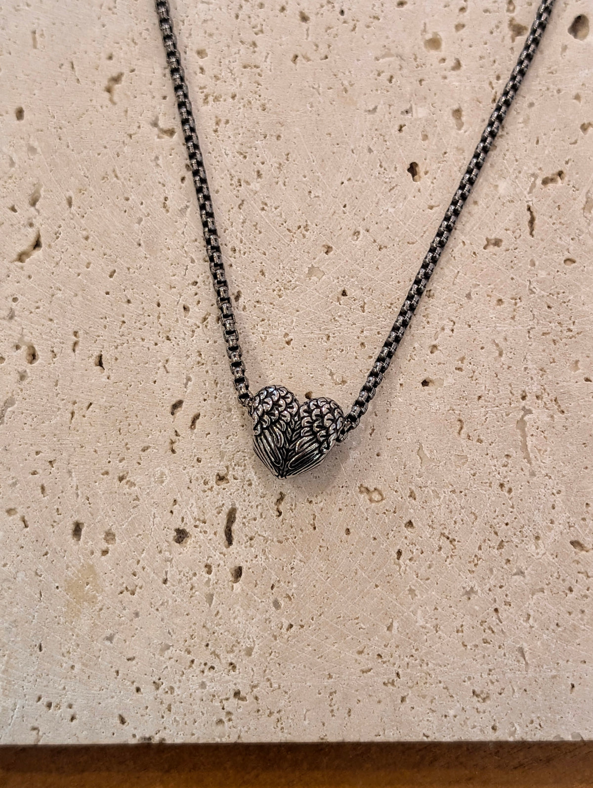Double Winged Heart Necklace