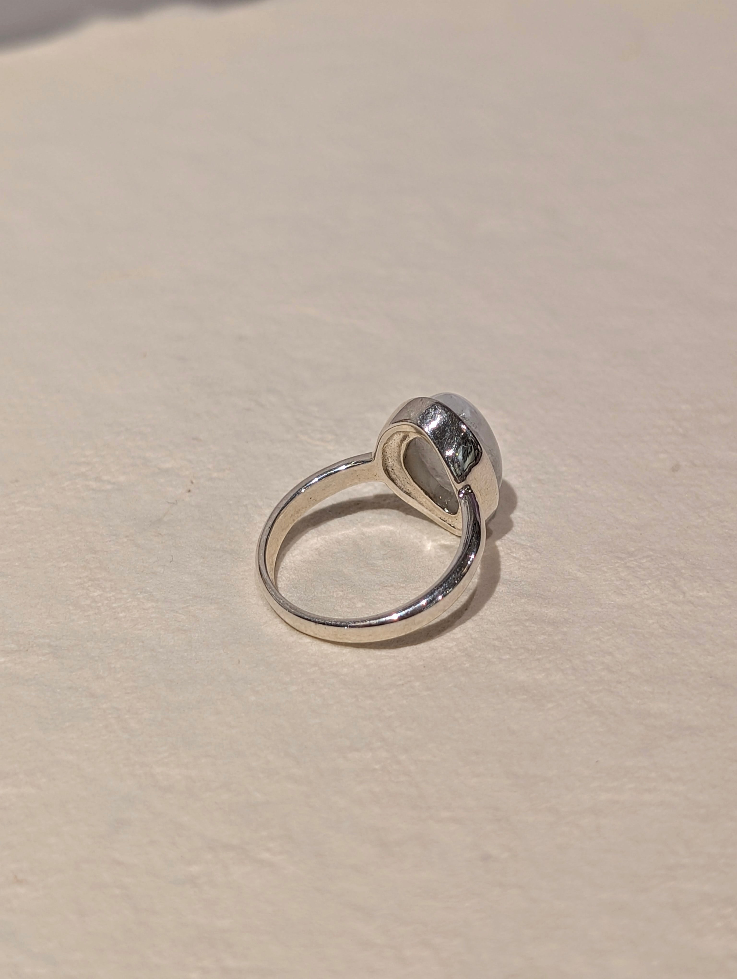 Moonstone 925 silver ring