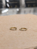 Lucent Line Huggie Hoop 925 Silver Earrings
