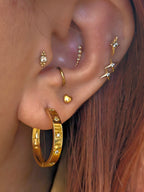 Mini heart 925 silver ball back piercing（1PC）